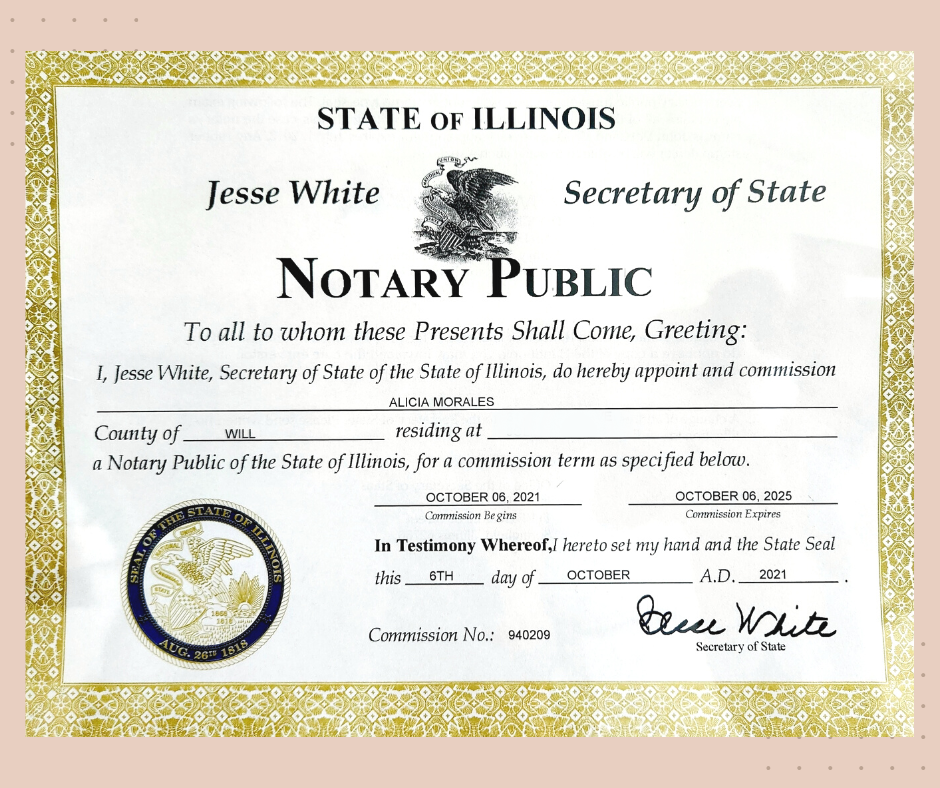 Notary Services Joliet Township